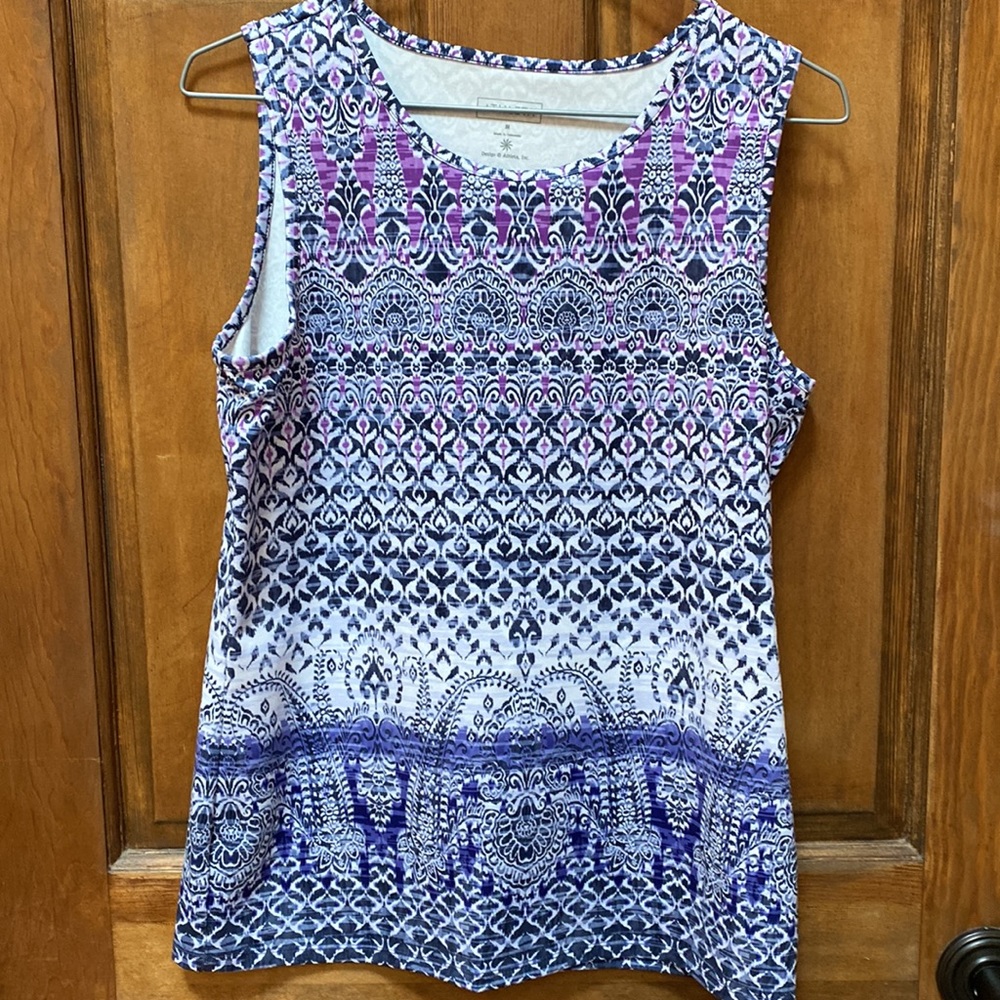 Athleta purple print tank Size M